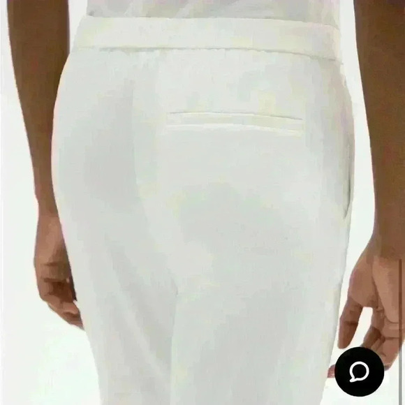 Theory Treeca 'Good Linen' Pull-On Pants in white Size 18 new - Picture 3 of 6
